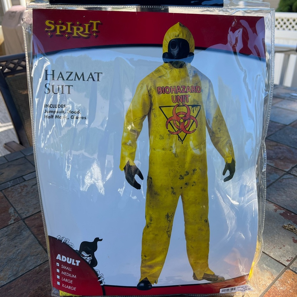 Men Hazmat Halloween Suit